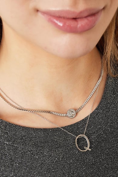 Halskette Rose Goldfarbe Edelstahl h5 Bild3